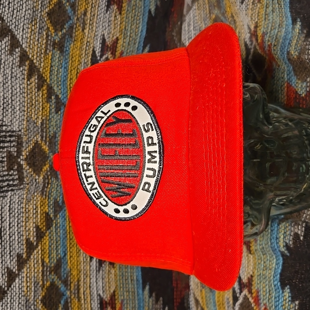 80s Wilfley Centrifugal Pumps Oil Rig All-Foam Embroidered Patch Snapback